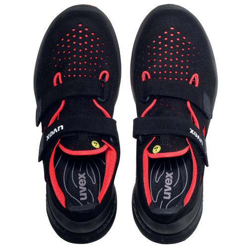 Uvex 1 G2 Sandalen S1 68488 Schwarz, Rot (68488) | Safety Shoes S1 | Shoes | Workwear Uvex 1 G2 Sandalen S1 68488 Schwarz, Rot (68488) | Safety Shoes S1 | Shoes | Workwear