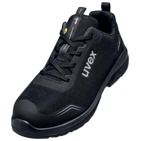 uvex 1 G2 Sicherheits-Halbschuh S1P, schwarz/rot, Gr. 48 6837248 bei