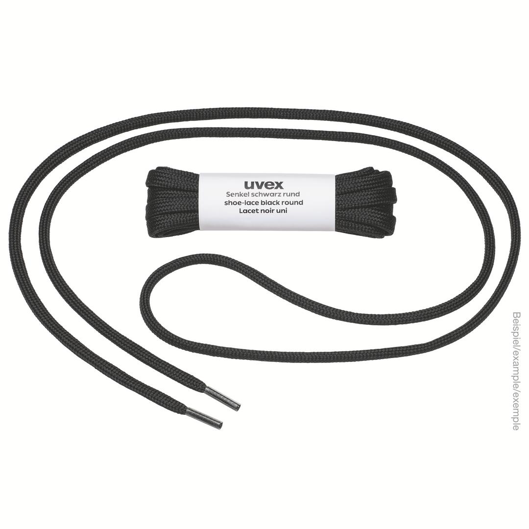 uvex online shop B2B | Shoelace flat black/grey/blue 180 cm 