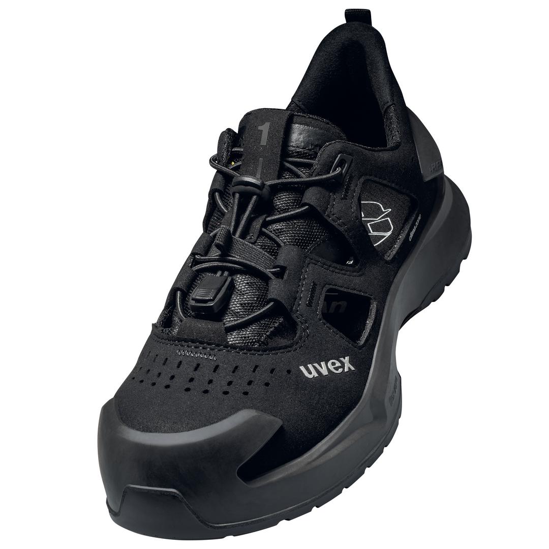 Uvex Sicherheitsschuh Stiefel 6833 Schwarz/Blau Pu